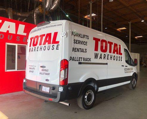 This service van is ready to hit the road towards assisting your next planned maintenance needed.