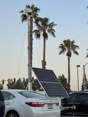 Wow surveillance cameras powered by solar cells