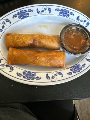 Fried pork spring rolls made to order!