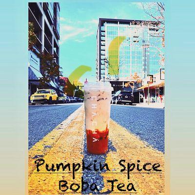 Pumpkin spice milk tea