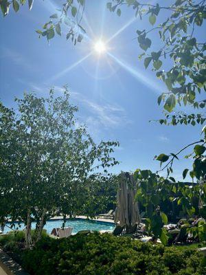 Lifetime fitness rooftop pool in Edina at Southdale