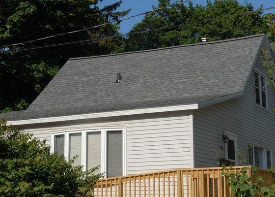 Shingle roofing project complete!