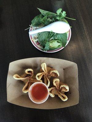 Old Fashioned Pho + Crab Rangoon, Enjoy!