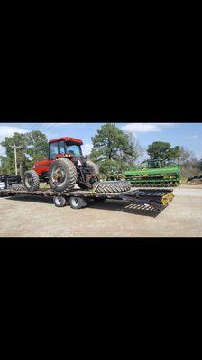 Hauling this Case tractor to its new home in Augusta GA!