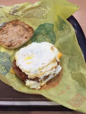 Sausage McMuffin with egg: