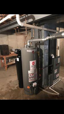 Rheem 40 gallon water heater installation- Hanover Park, IL