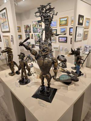 Bill Bachino's works of unique bronze creations