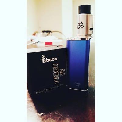 My new V3 tank on my Eleaf Istick 30W(: