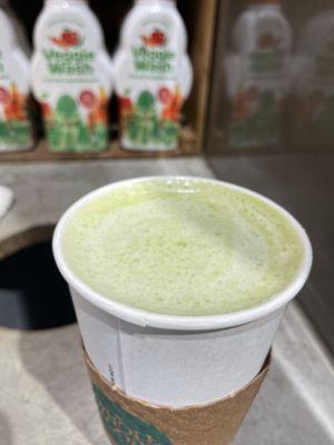 Oat milk matcha latte