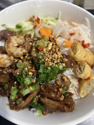 Number #18. Grilled Shrimp with Egg Roll Rice Vermicelli