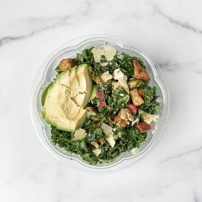 Tahini Kale Caesar salad