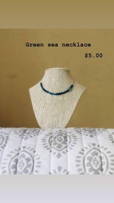 green sea necklace