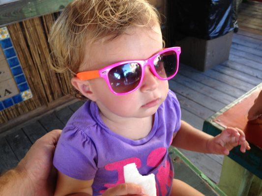 Never too early to start wearing sunglasses...