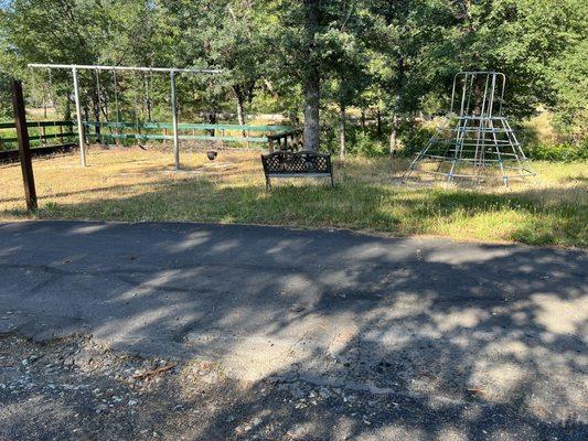 Overgrown playground