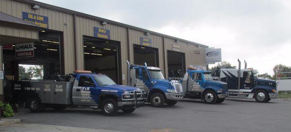 When your large semi-trailers finds itself stuck on the road, call the rescue team from P & M Wrecker in to make things right...