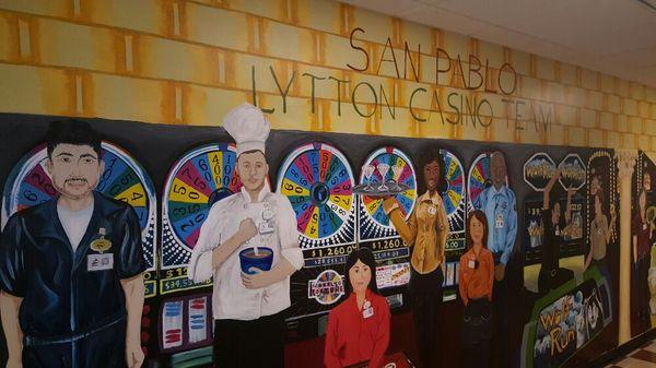 25ft mural painted for the San Pablo Casino employees.