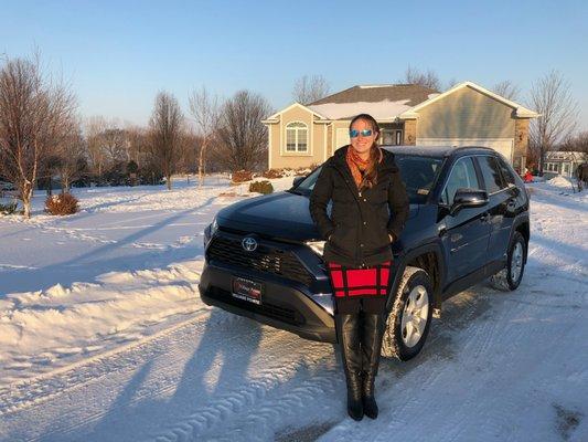 Me and my new 2021 RAV4 Hybrid