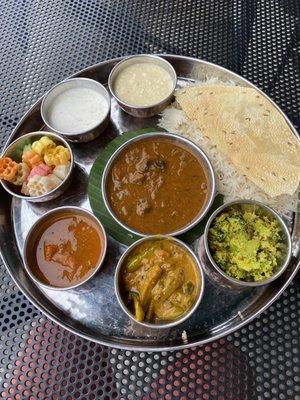 Lamb thali special