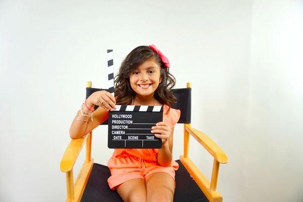 Mia posing for acting pictures! Glendora Music and Arts School