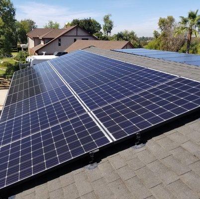 Rooftop solar panels