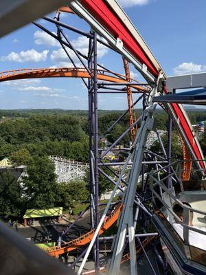 View of the park on the ferris wheel.