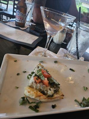 Bruschetta and a cosmo