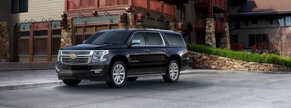 New Addition to our Fleet!  2015 Chevy Suburban LTZ.  Seats up to 6, leather captain chairs, 4G Wifi, rear radio controls.  Beautiful!