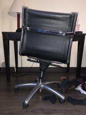 Chair was falling apart and was too wobbly to sit on without falling off