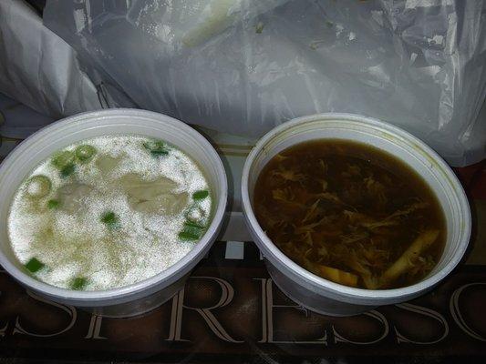 SOUPS  Wonton (Great Taste) & Hot Soup( Light, Tastie, Spicy)**