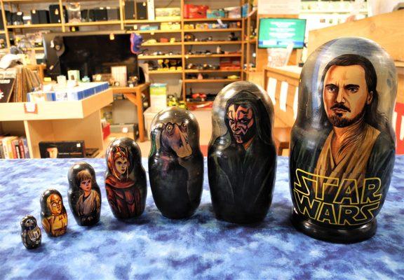 Feel the Force flow around you with these Star Wars themed nesting dolls!