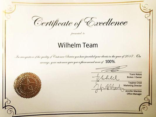 Fourth year in a row! 100% Client Satisfaction Rating! We’re so glad our clients enjoy working with us as much as we do them! ?