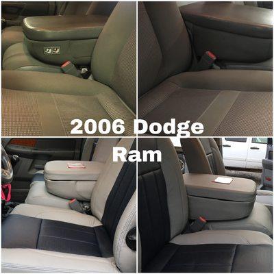 Leather upgrade on this Dodge Ram