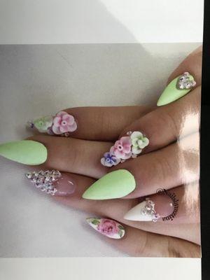 Nail design by Cindy  (Price varies upon design request)