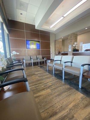 Clean and spacious waiting room