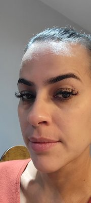 1 week after a full set of lash extensions.