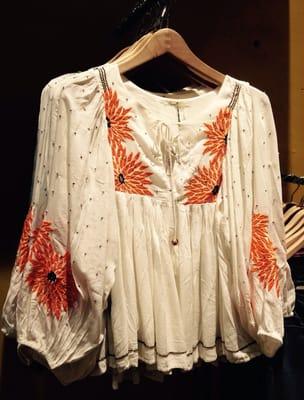 Peasant blouse top