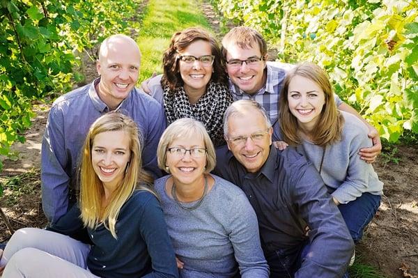 The Secor Family: Brandon, Megan, Rob, Amanda, Bill, Tammi, & Anne (Clockwise starting back left)