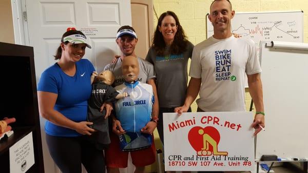 Full Circle Coaching team gets re-certified at The Nursing Station - Miami CPR