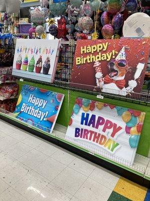 Large birthday yard signs