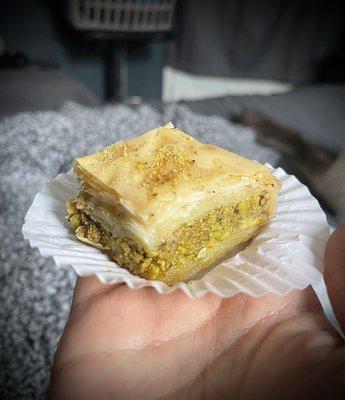 Baklava, so good!! I wish it was bigger :/