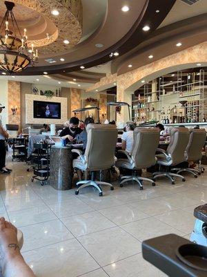 Manicure area and bar