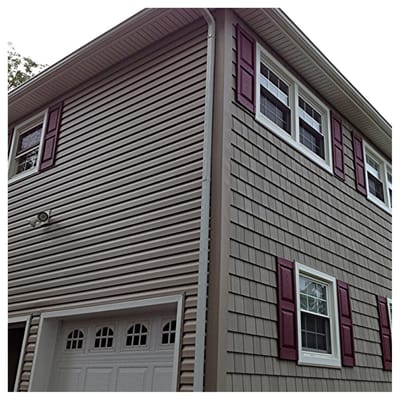 After! New SIDING, SOFFIT, CAPPED WINDOWS and DOORS