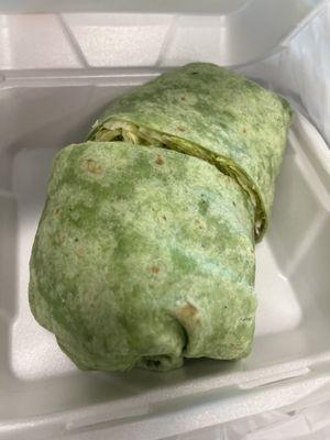 Roast turkey wrap