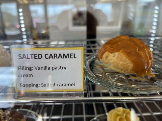 Salted caramel cream puff