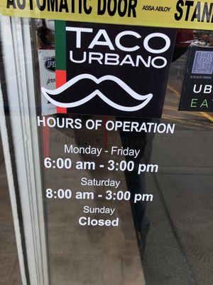 Because updating their business with the proper hours is way to hard I'll just do it for them...... good food though.