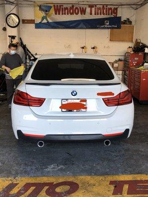 BMW WINDOW TINTING 3M FILM