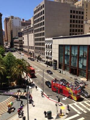 View from Dental Chair down Post Street