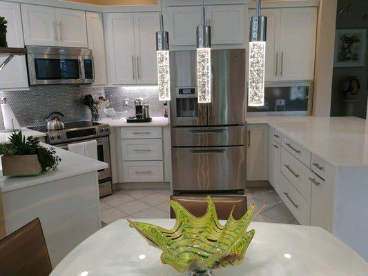 Renovated kitchen in Pelican Landing condo