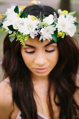 Loved this floral crown Suzy made for my photoshoot!