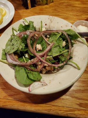 Spinach, balsamic salad